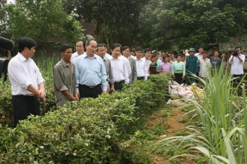 ທ່ານຮອງນາຍົກລັດຖະມົນຕີ ຫງວຽນທຽນເຢີນ ຢ້ຽມຢາມ ແລະ ເຮັດວຽກຢູ່ແຂວງ ຮ່ວາບິ່ງ